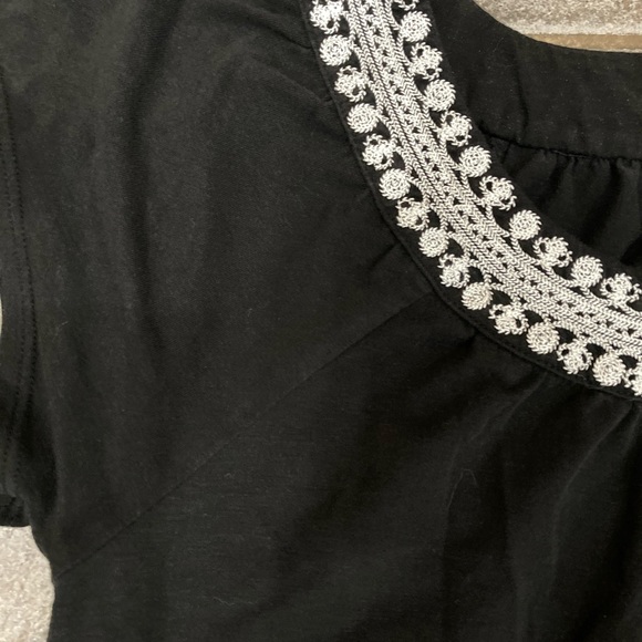 Ann Taylor LOFT Black and White Short-Sleeve Dress - Picture 9 of 11